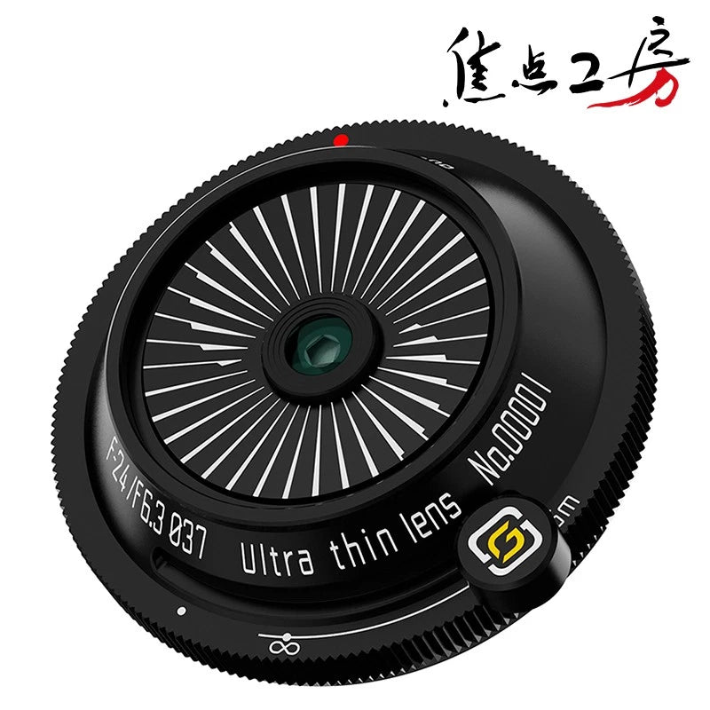 SG image 24mm F6.3 ultra thin lens Fujifilm X mount prime lens wide angle camera
