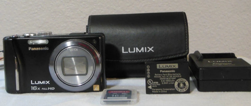 Panasonic Lumix DMC-ZS10 Missing batterie door, charger,batterie,bag,16GB SD