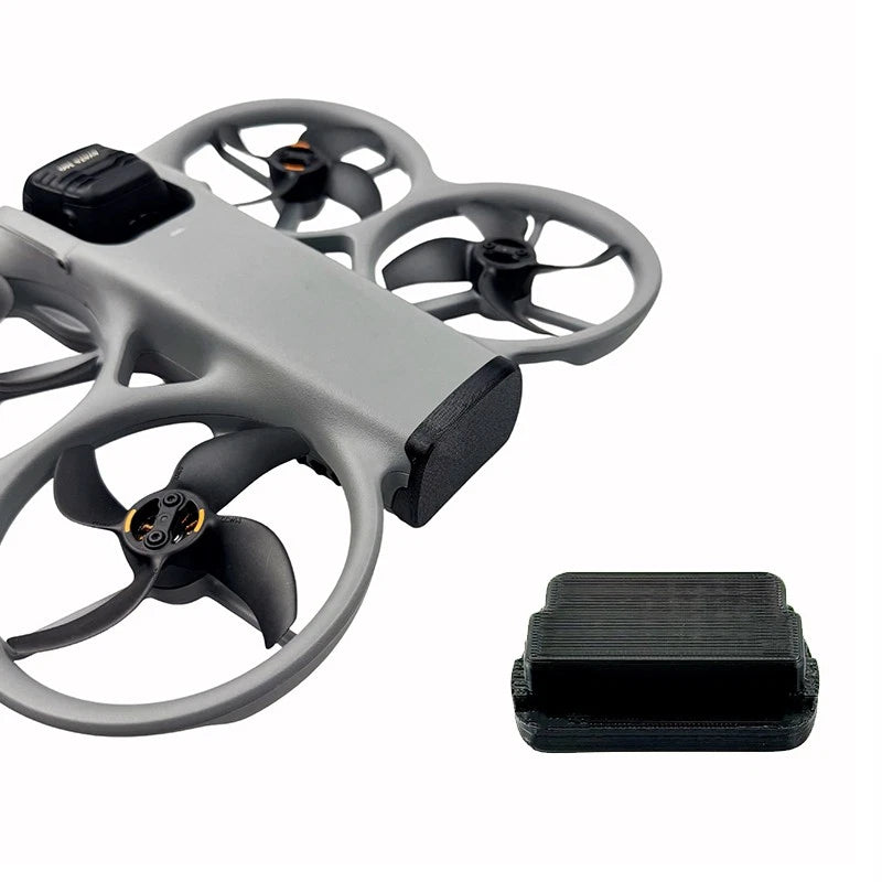 Battery compartment protective dust cover, black textured silicone sleeve for drone