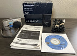 *TESTED* Panasonic LUMIX DMC-TZ1 5.0MP Digital Camera Silver w/ Box - No Battery