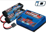 RC EZ-Peak LiPo charger combo with two battery packs and red/black leads