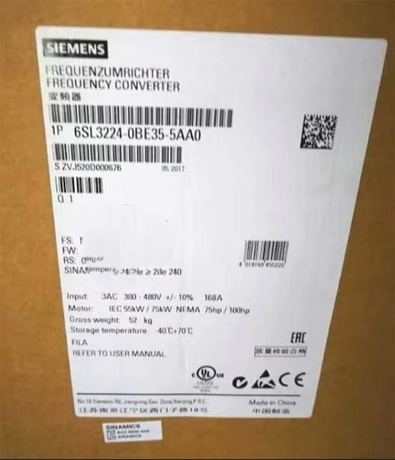 1PC New Siemens 6SL3224-0BE35-5AA0 Frequency Converter fast shipping