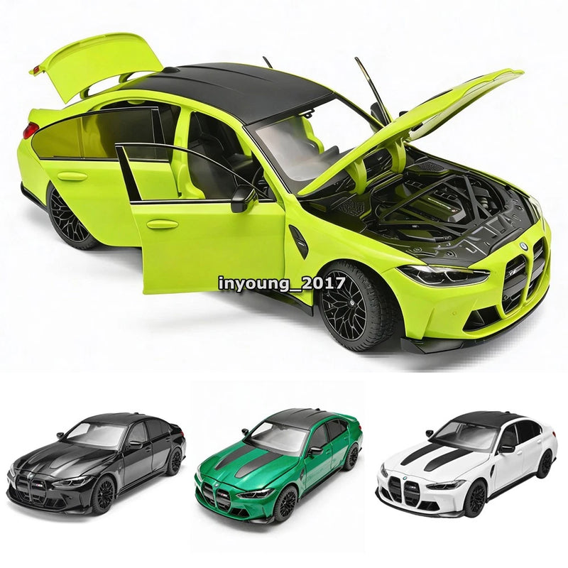 1:24 M3 CS LCI Sedan Model Car Diecast Toy Vehicle Kids Toys for Boys Gifts