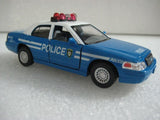 Kinsmart Ford Crown Victoria Police Interceptor 1:42 diecast model toy fun BLUE