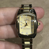 Invicta Lupah Lady Watch Model 15849 Special Limited Ed. Gold Tone New Battery Battery