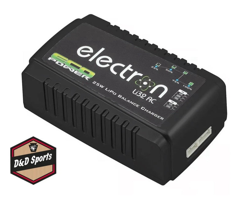 EcoPower ECP-1004 - Electron Li32 AC LiPo Balance Battery Charger (2-3S/2A/25W) Battery