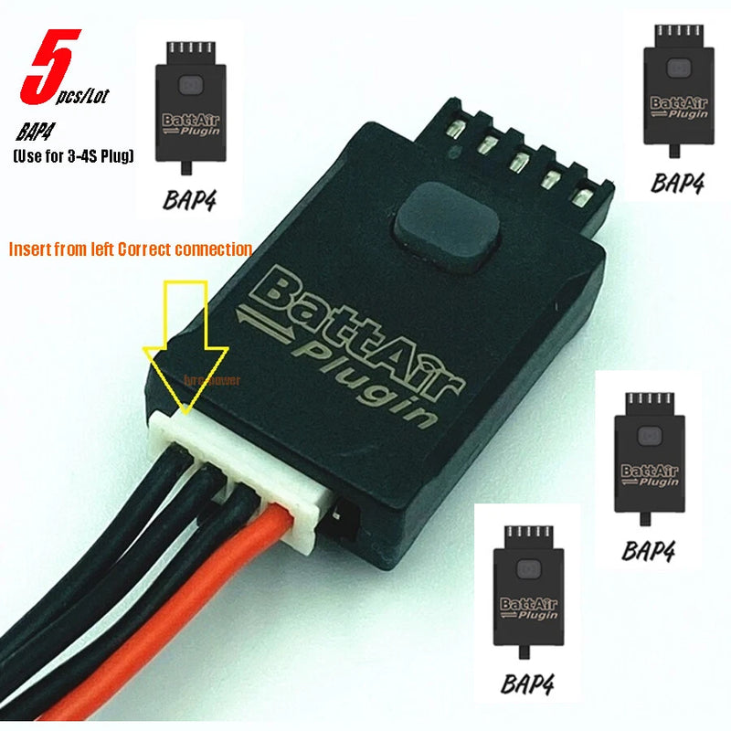 5pcs ISDT BAP4 3-4S Plug BattAir Plugin Lipo Battery Manage System upgrade Smart