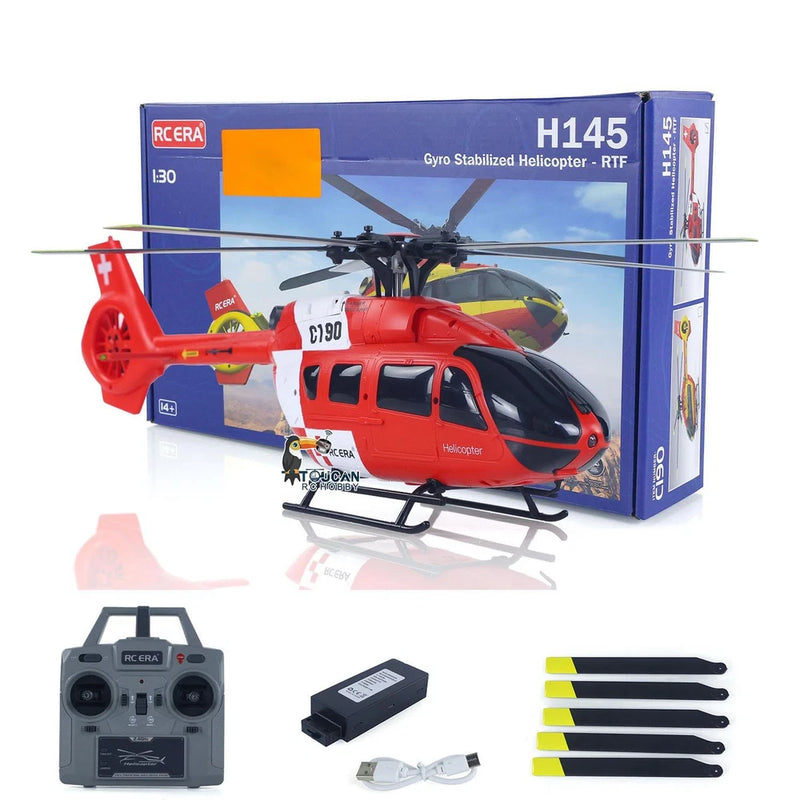 1/30 RC ERA 2.4G 6CH Remote Control Helicopter C190 H145 6-Axis Gyro RTF Model