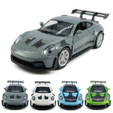 1/36 Porsche 911 GT3 RSR Model Car Diecast Toy Vehicle 2 Doors Open Pull Back
