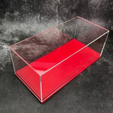 Acrylic Display Case Show Case Pu Leather Base Model For 1/18 Car Model Collect