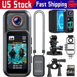 Thumb Size Mini Body Camera, 64GB Hands Free Wearable Action Cam Sports