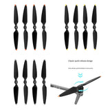 Drone propeller set with 8 black quick-release blades