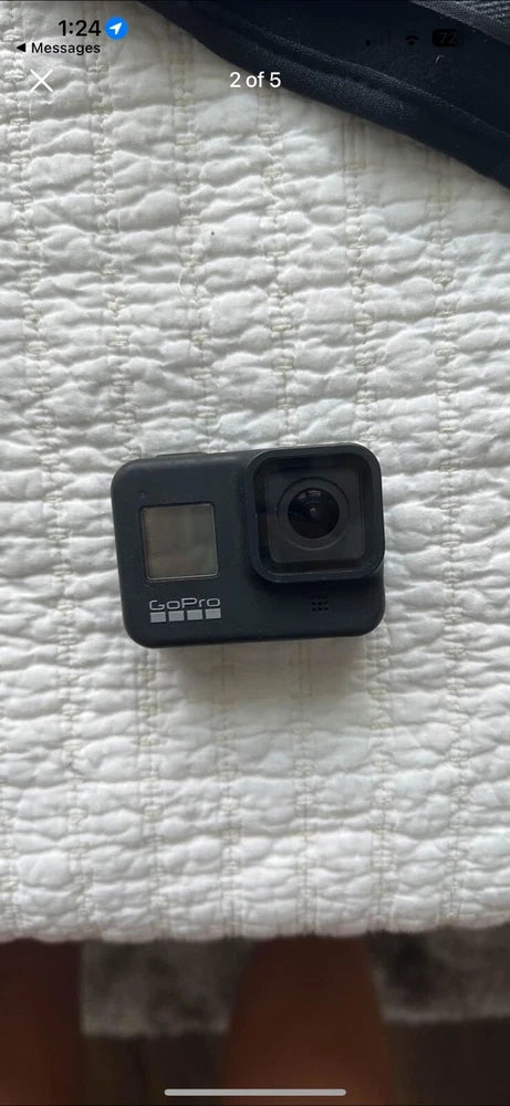 GoPro HERO8 Black action camera with front display and circular lens