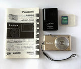 [MINT] Panasonic Lumix DMC-FX66 Gold Digital camera From Japan + 2GB SD Card