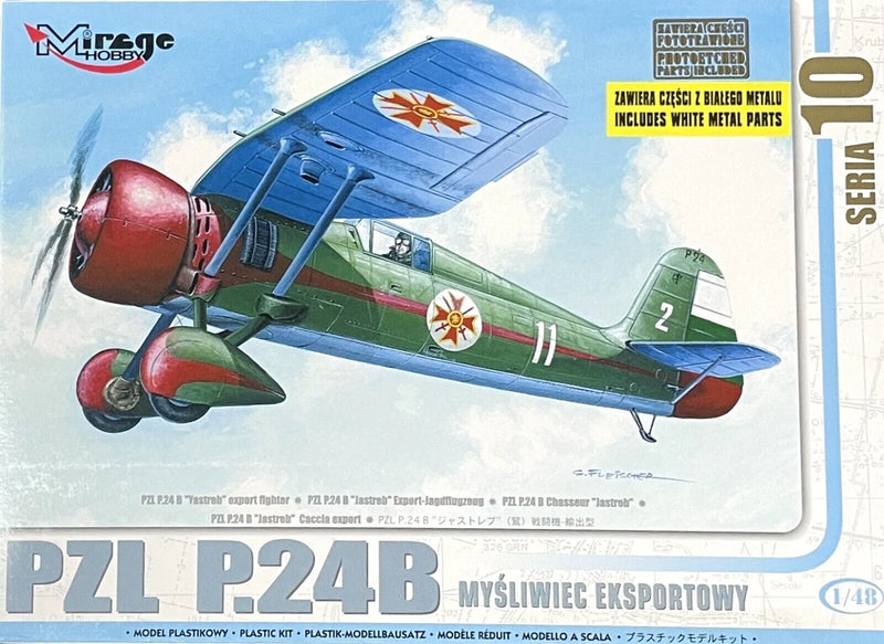 1/48 WW2 Fighter : PZL P.24B  [Bulgaria] #48104 : MIRAGE HOBBY