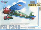1/48 WW2 Fighter : PZL P.24B  [Bulgaria] #48104 : MIRAGE HOBBY