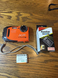 Fujifilm FinePix XP70 16.4MP Orange Compact Waterproof Camera + battery