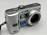 Panasonic LUMIX DMC-TZ1 5.0MP Digital Camera - Silver Tested Working