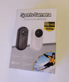 Sports Camera 1080p HD Helmet/Action Camcorder Loop Recording MicroSD USB Black