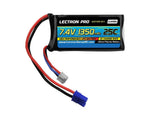 Lectron Pro 7.4V 1350mAh 25C Lipo Battery w/ EC2 HobbyZone Delta Ray and Firebir Battery