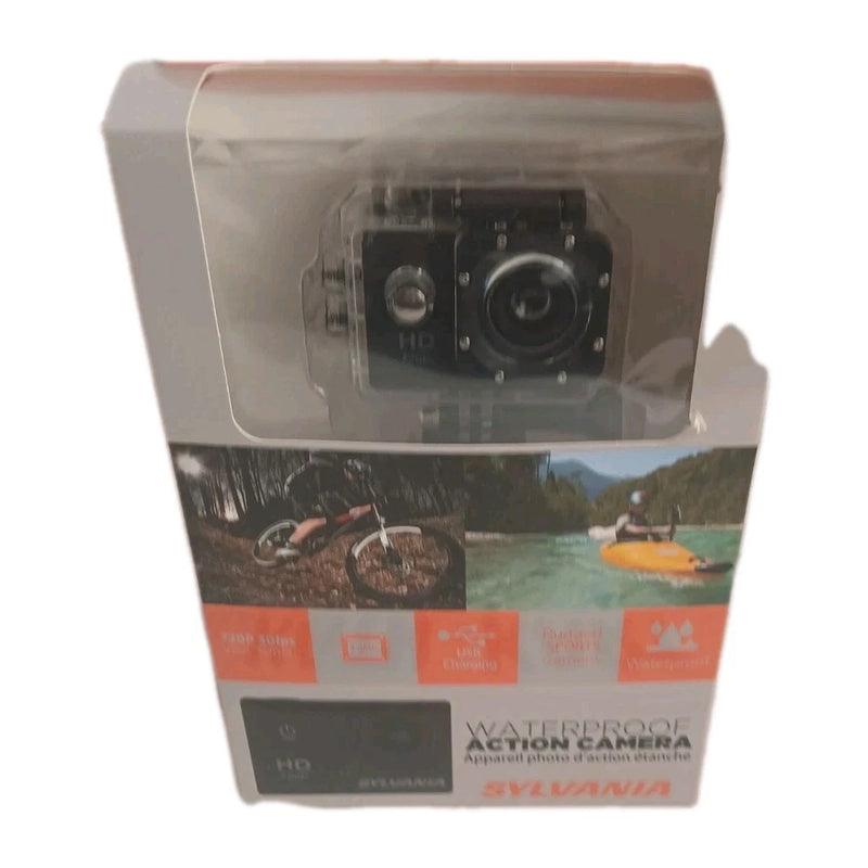 SYLVANIA. WATERPROOF ACTION CAMERA.