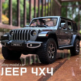 1:22 Jeep Wrangler Rubicon Alloy Diecast Model Car - Doors Open Collectible Gift