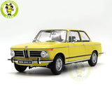 1/18 BMW 2002 tii Yellow KYOSHO 08543 Diecast Model Car Gifts For Friends