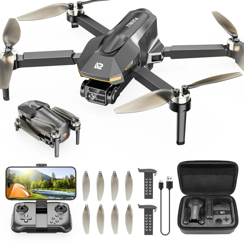 PLEGBLE Drones with Camera for Adults 4K, FPV Beginner Drone Deep Space Gray