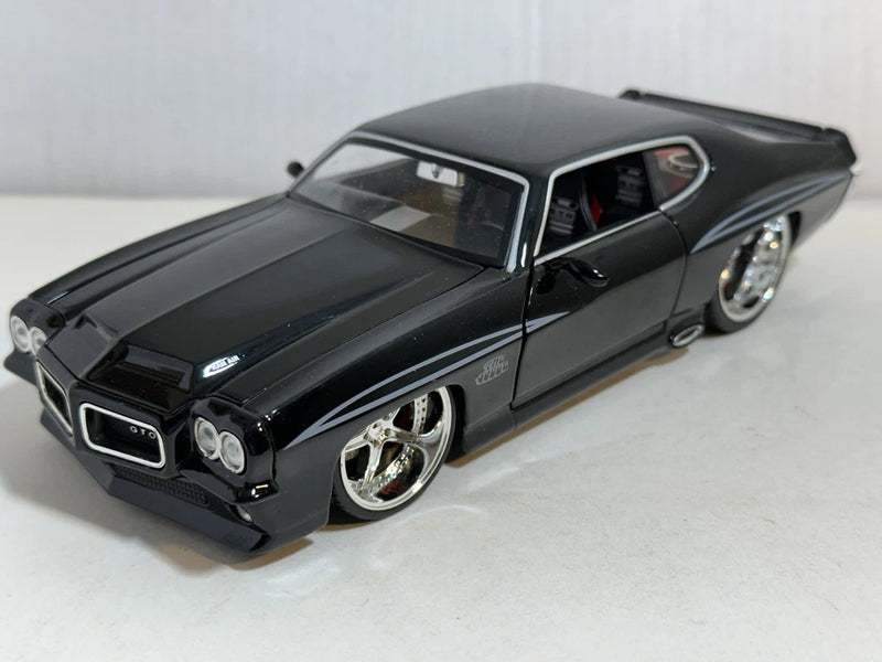 JADA DUB BTM 1971 PONTIAC GTO JUDGE BLACK 1:24 DIECAST MODEL CAR NEW NO BOX