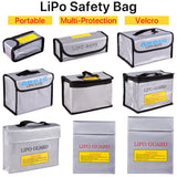 RC Lipo Battery Safe Bag Fireproof Explosion-Proof Travel Storage Charge Pocket