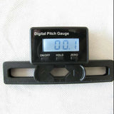 Digital pitch gauge display with ON/OFF, HOLD, and ZERO buttons on a black housing