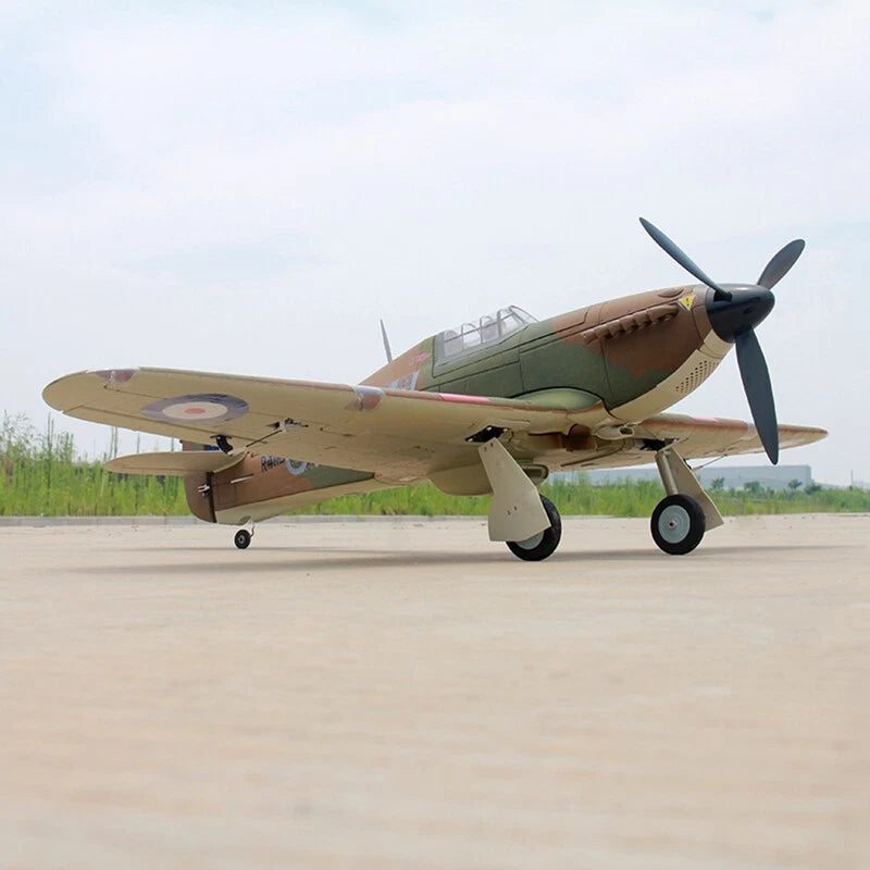 Dynam Hawker Hurricane V2 4S RC Warbird Plane 1250mm w/ Flaps