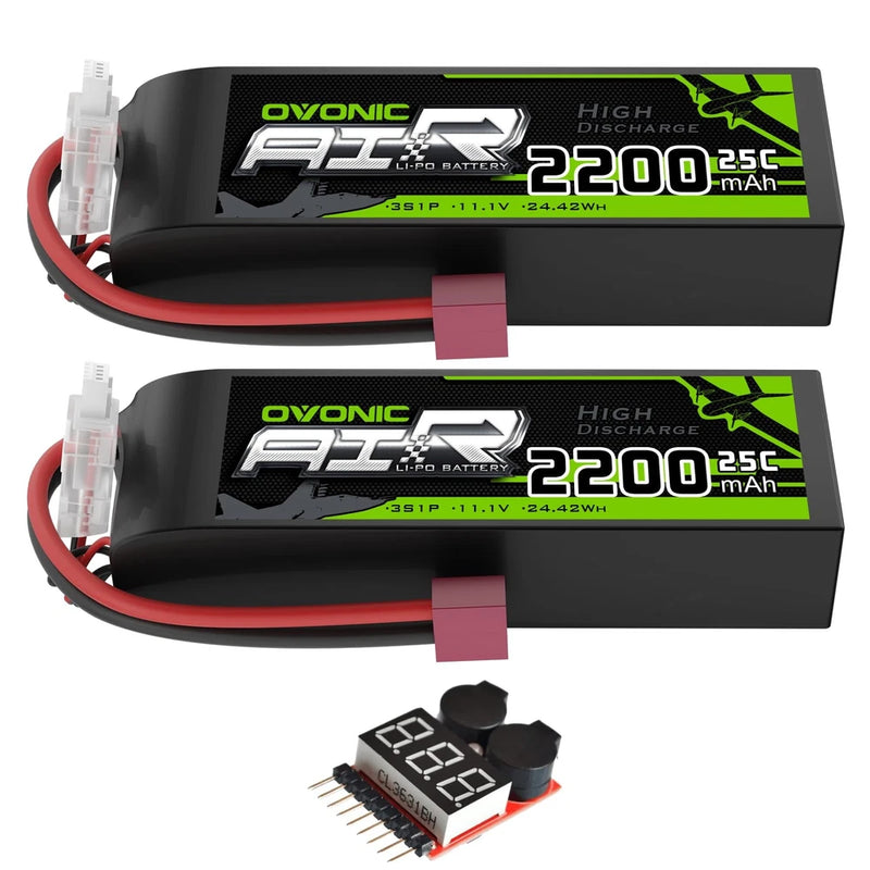 OVONIC 3S Lipo Battery 25C 2200mAh 11.1V Lipo Battery with Dean-Style T Conne... Battery