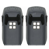 Two DJI Spark intelligent flight batteries, 11.4V 1480mAh, dark gray with white contacts