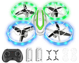 Mini Drone for Kids Beginners, RC Quadcopter Drone with Colorful Light, One K...