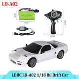 LDRC LD-A02 1/18 RC Drift Car 2.4G NSX Radio Control Scale Model RTR Toy Gift Battery
