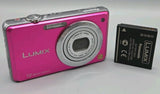 Panasonic Lumix DMC-FS10 Pink Digital Camera & Battery .  Please Read *Faulty*