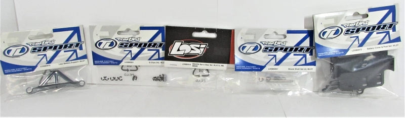 Vintage Team Losi Sport Mini LST Parts Lipo Battery holder, Shock shafts, E-Clip