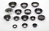 Lot of 15 large format lens cells AS IS Schneider Computar Fuji ILEX RODENSTOCK