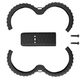 Black protective bumper ring case set with mounting panel and screws