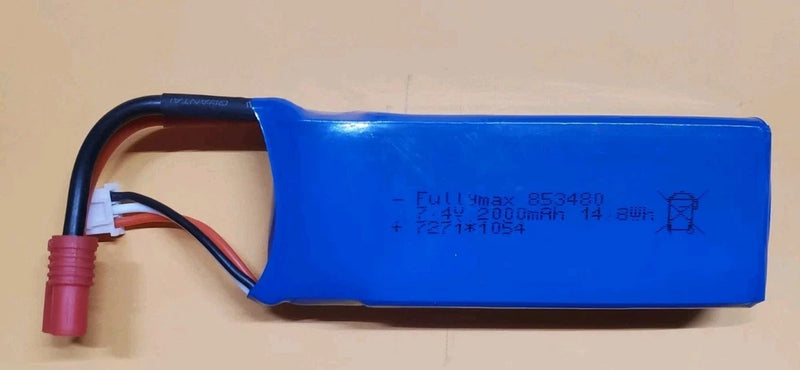??2000mAh 30C 2S LiPo Battery, Long, EC3 Minis TWH Battery