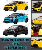 Mansory Lamborghini Urus 1:24 Diecast 1/24 Scale Model Car Toy Gift Collector