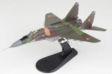 Hobby Master 1/72 MiG-29 model plane with red 661 livery on display stand