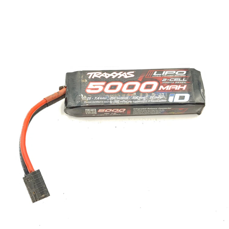 DAMAGED Traxxas 2842X Power Cell 2S 7.4V LiPo Battery, 25C 5000mAh, iD Connector Battery