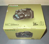 Fujifilm FinePix SL260 14MP BLACK 26X Optical Zoom24mm Wide Fuji Lens DigitalCam