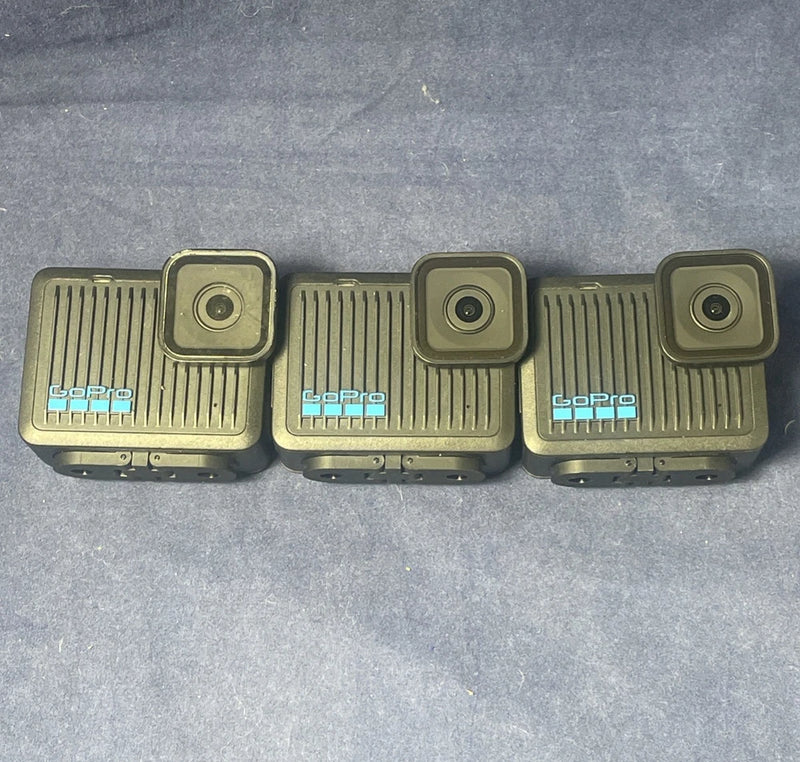 *AS-IS* Lot of 3 GoPro Hero Action Camera 4K 2024 (NO POWER) - FOR PARTS!!