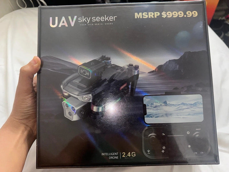 UAV Skyseeker four-axis drone in retail box, 2.4G control, MSRP 999.99
