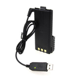 3800mAh Battery with USB Charger Cable for BaoFeng UV-5R UV-5R+ UV-5RX3 Radios Battery