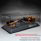 1:18 Scale F1 Sports Cars Toys Models Alloy Diecast Rubber Tires #4 Lando Norris