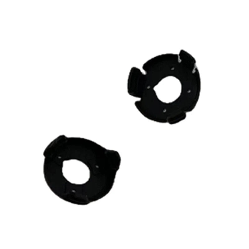 Rubber gimbal dampers, black, with center holes for mounting
